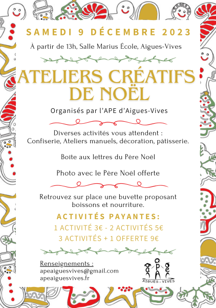 Ateliers de Noël 2023