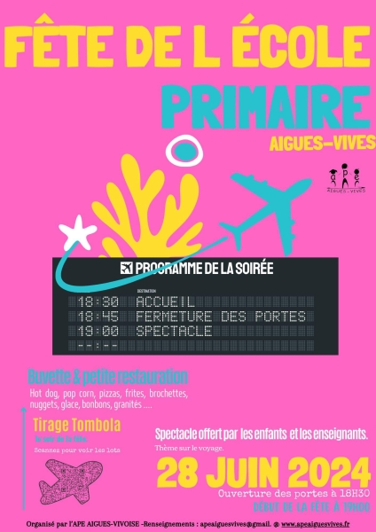 Kermesse école primaire 2024